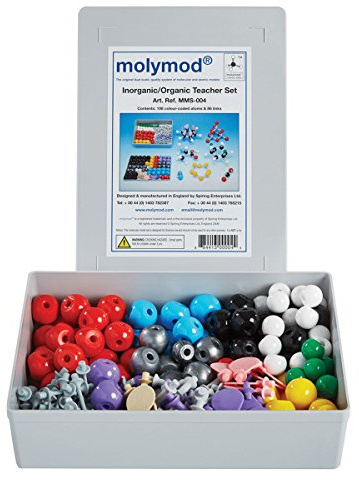Molymod MMS-004 Inorganic/Organic Chemistry Molecular Model, Teacher Set (108 atom parts)