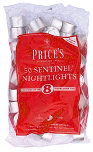 Prices Candles Sentinel Nightlights Teelichter, 50 Stück