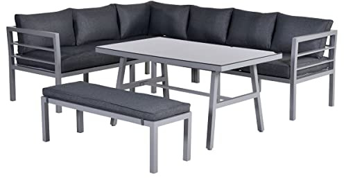 Garden Impressions 06590SO Lounge Dining Set, Arctic Grau, 245 x 195 x 73 cm