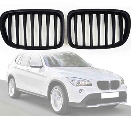 Kühlergrill für E84, X1, 2010-2015, Nierenform, Schwarz, matt, 2 Stück