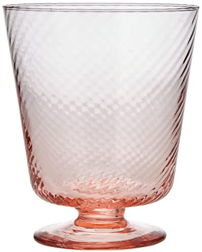 VGNEWTREND Calice, Pasta di Vetro, Rosa Quarzo, Taglia Unica