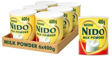 Nestlé nido leche en polvo, 400 g (Pack de 6)