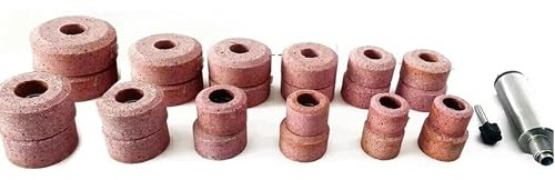 SIOUX VALVE SEAT GRINDING STONES SET 24 PCS 80 GRIT SIOUX HOLDER + DRIVE BALL
