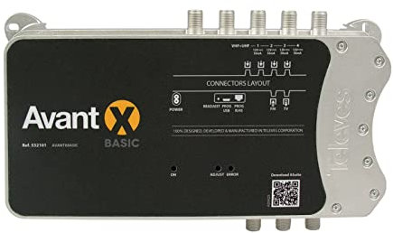 Programmierbares Zentrum Avant X Basic mit FM-Eingang und 4 Uhf mit Auto LTE 532101
