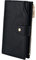 UTO Femme Portefeuille Porte-Cartes Blocage RFID Cuir Synthétique Bracelet Grande Capacité(21 emplacements de Cartes) Poche Intérieure Noir Convient aux Portables 5.5'' Noir