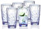 15Oz Unbreakable Tritan Drinking Glasses Shatterproof Acrylic Glasses Drinkware BPA Free Hard Plastic Cups Reusable Kitchen Water Glasses Drinking Set of 6 (Blue)