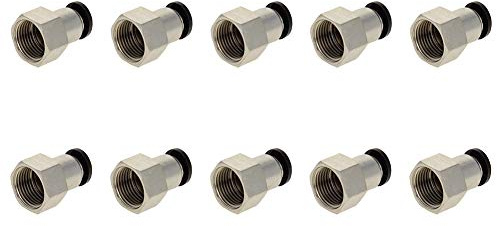 Othmro Lot de 5 adaptateurs pour raccord de tube 8 mm OD x G3/8 femelle droit pneumatique Raccord de tuyau Argenté