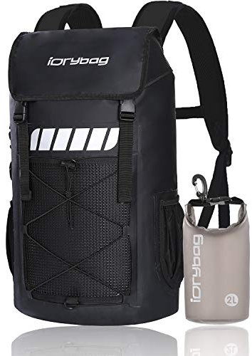 IDRYBAG Wasserdichter Rucksack für Herren 25L/45L, wasserdichte Taschen zum Kajakfahren, wasserdichter Rucksack zum Wandern.