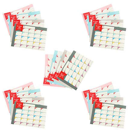 20 Blätter Tägliches Verhaltensdiagramm 100-tage-wand Tägliche Aufkleberkarte 100 Tage Countdown-zeitplan Monatlicher Wandkalender Täglicher Wandplaner Tägliche Wandplanung Poster