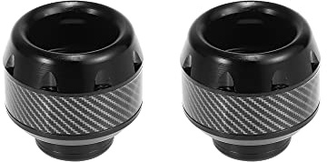 F FIERCE CYCLE Pair Motorcycle Wheel Front Fork Frame Sliders Protection Black