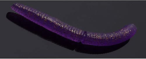 Libra Lures Fatty D´Worm 6,5cm - Purple Glitter - 10Stück | Creaturebait