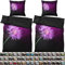 Sanilo® Bettwäsche 135x200 cm, 100% feinste Baumwolle, 4-teilig, Bettbezug, Kissenbezug 80x80cm, Oeko-TEX Zertifiziert (4-teilig 135x200 cm, Purple Dust)