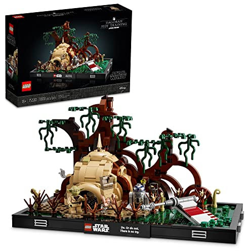 LEGO Star Wars Dagobah Jedi Training Diorama 75330 Building Kit for Adults; Brick-Built Collectible for Display (1,000 Pieces)