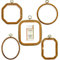 Stickrahmen 5 Stücke Stickrahmen Ring Kunststoff Kreuzstich Hoop Set Stickerei Rahmen Embroidery Hoop Stickerei Kits Rechteck Rund Achteck Oval für DIY Kunsthandwerk