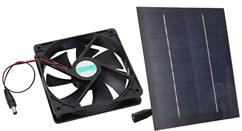 20W Solarventilator, Solarbetriebener Wasserdichter Mini-Abluftventilator 20% Umwandlungsrate Tragbarer Solarventilator für Küchen, Gewächshäuser, Haustierräume, Hühnerställe, Baumhäuser, Anhänger