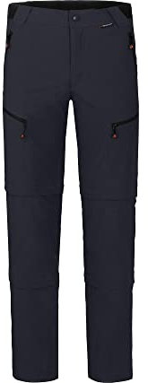 Bergson LEBIKO Doppel Zipp-Off mit T-Zipp | Herren Wanderhose, robust elastisch, Night Sky [367], 52 - Herren