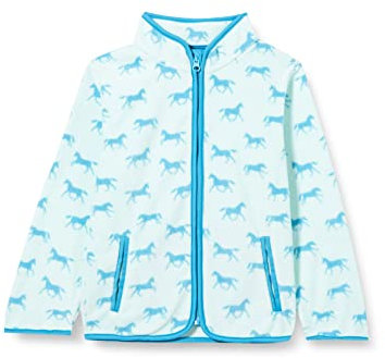 Playshoes Fleece-Jacke Unisex Kinder Outdoor-Oberteil, Pferde, 128