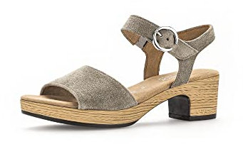 Gabor Damen Plateausandalen | Frauen Sandalen | Moderate Mehrweite (G) | Sommerschuhe | Freizeitschuhe | offene Schuhe | salvia | 40 EU - 6.5 UK