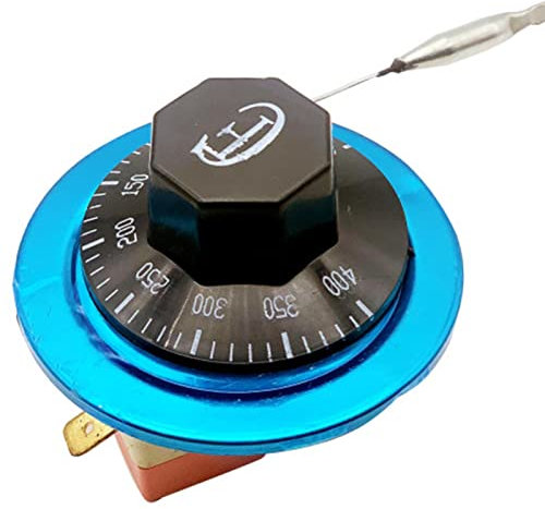 RANRAO Termostato del Forno Elettrico Interruttore regolatore di Temperatura Regolabile 50-400 ℃ 2 Pin