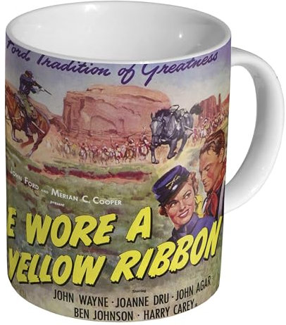 Glades Filmposter She Wore A Yellow Ribbon, Vintage, Western-Filmposter, Keramik, 325 ml