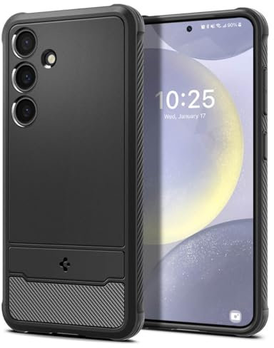 Spigen Rugged Armor Case Compatible with Samsung Galaxy S24 Plus - Matte Black