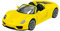 Welly Porsche 918 Spyder Gelb Ab 2013 1/34-1/39 Metall Modell Auto Die Cast Neu im Kasten