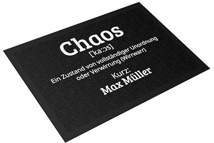 printplanet® - Fußmatte selbst gestalten - individuell Bedruckt - Layout: Chaos - Größe 60 cm x 40 cm