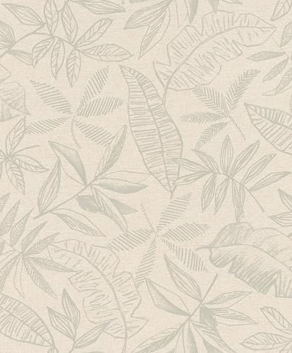 Rasch SCHÖNER WOHNEN-Kollektion Vliestapete LEAFAGE 600551 in Sand - 10,05 m x 0,53 m