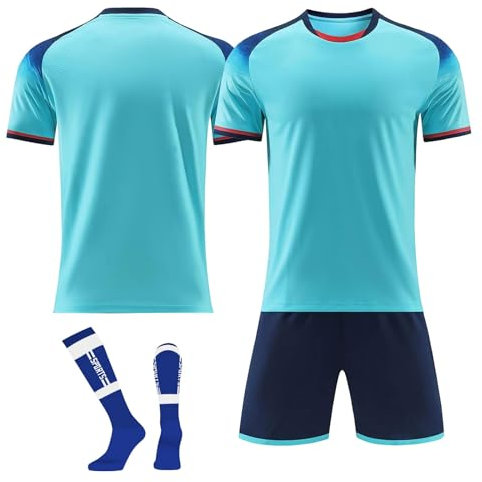Angebote des Tages Heute Tshirt Set Herren Mit Namen Und Nummer Customized T-Shirts Benutzerdefinierte Set Individuelles Mit Eigenem Namen Football Leichtathletik Trikot Vintage Trikot Fussball