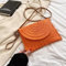 LVUNZJCA Women Straw Bag Beach Clutch Bags Women Cross Envelope Straw Bag Straw Clutch Bag(Orange)