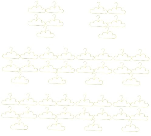 Cabilock 10 Sets Wolken-kleiderbügel Für Kinder Kleiderbügel Aus Metall Kleiderbügel Ohne Kleiderständer Anzugbügel Hosenbügel 5 Stück * 10