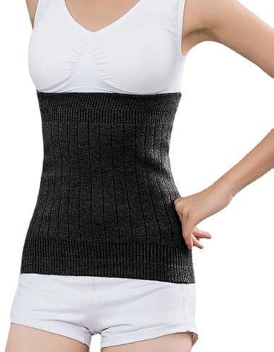 Tyafzzn Nierenwärmer Damen Kaschmir, Angora Nierenwärmer, Deluxe Angora & Merino Rückenwärmer, Nierenwärmer, für Damen und Herren Leibwärmer, Hüftwärmer, Nierenschutz, Wärmegürtel, Thermo Gurt