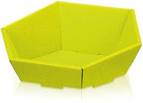 1 x Präsentkorb 6-eck grün - Maße 29x27 cm - Geschenkkorb - Präsentkörbe - Geschenkverpackung -