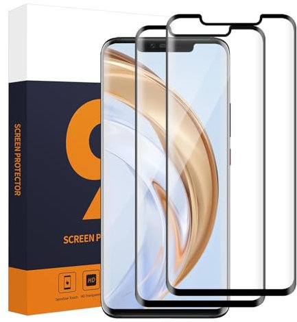 Carantee für Panzerglas für Huawei Mate 20 Pro Schutzfolie, 2 Stück Ultradünn 9H Bruchsicher Displayschutzfolie, 3D Vollbildabdeckung Wasserdicht Anti-Staub Schutzglas Folie für Huawei Mate 20 Pro