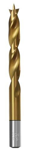 TIBOO DAY Brad Point Wood Drill Bits 9.5mm (3/8) Brad Point Drill | High Speed Steel, Double Flutes Design Metric Brad Point Drill Bits for Woodworking Soft & Hard Woods MDF Acrylic