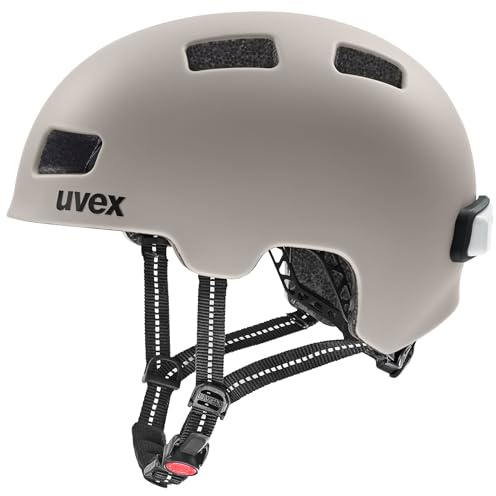 uvex City 4 - Leichter Fahrradhelm für Damen und Herren - individuelle Größenanpassung - waschbare Innenausstattung - warm Grey matt - 51-55 cm