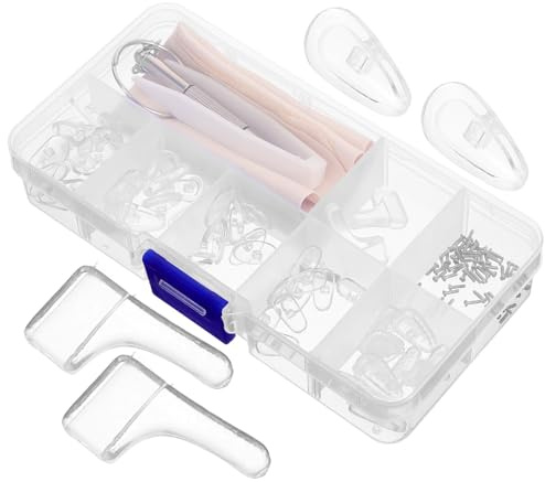 LOLIPPYY Brillen Nasenpads Nasenstütze Rutschfest Langlebig Komfortabel für Brillen Sonnenbrillen Vollrand Dekorationsfassungen Geeignet für Brillenreparatur und Austausch