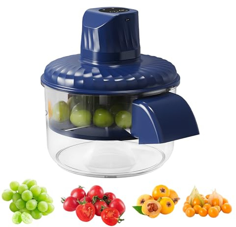 Grape Peeling Machine, Electric Grape and Garlic Peeling Machine Rechargeable Electric Garlic Peeler Machine Fruit Skin Remover Machine Automatic Vegetable Peeler for Home Camping Picnic