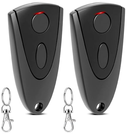 2PCS Télécommande Portail pour Novotron 502 MAX43-2, 433,92 MHz Bip Portail Compatible avec Les motorisations et systèmes Novoferm, Noir