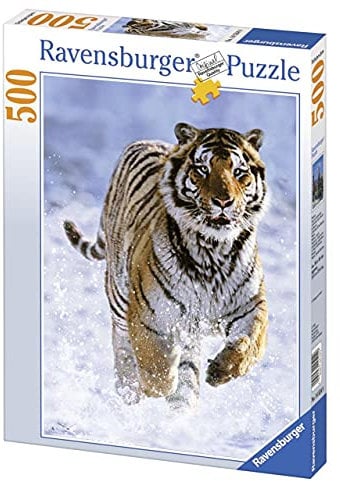 Ravensburger Puzzle - 144754 Tiger im Schnee, 500 Teile