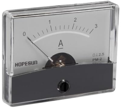 VELLEMAN - AIM603000 analoges Strompanelmeter, 60 mm Breite x 47 mm Höhe, 3 Amp, DC 139944