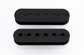 2 Humbucking Plastic Bobbins Black Slug Side/Pole Side Allparts PU-6910-023