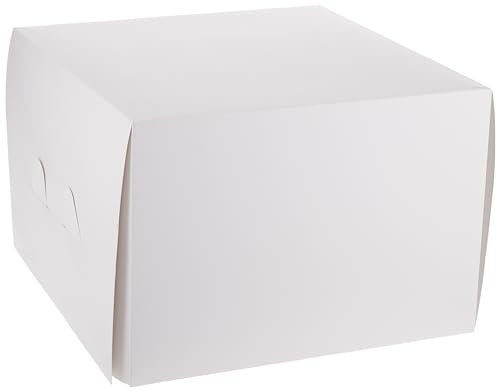 DECORA, 0339482 Tortenbox, Ideal zum Transportieren und Aufbewahren von dekorierten Torten, Einzeln verpackt, 36,5 x 36,5 x H 25 cm.