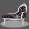 Casa Padrino Barock Kinder Chaiselongue Union Jack/Weiß - Recamiere Barock Möbel