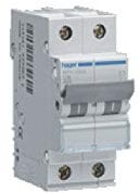 disjoncteur hager - 2 pôles - 50a - 6ka - courbe c - vis / vis