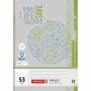 Brunnen 10 x Vokabelheft A5 Recycling 32 Blatt