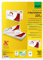 SIGEL LP838 Klapp-Visitenkarten 3C, 50 Stück = 10 Blatt, beidseitig bedruckbar, hochweiß, glatter Schnitt rundum, 180x55 mm