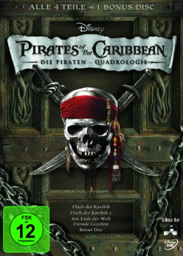 Pirates of the Caribbean 1-4 Collection - Die Piraten-Quadrologie [5 DVDs]