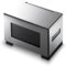 Alessi GCHA01 Officina Trickandtreat Tablett/Container, grau ,, L 25cm, B 14cm, H 9,2cm