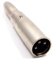 XLR Mâle Broches vers 6,35 mm Mono Jack Femelle Adaptateur Onvertisseur